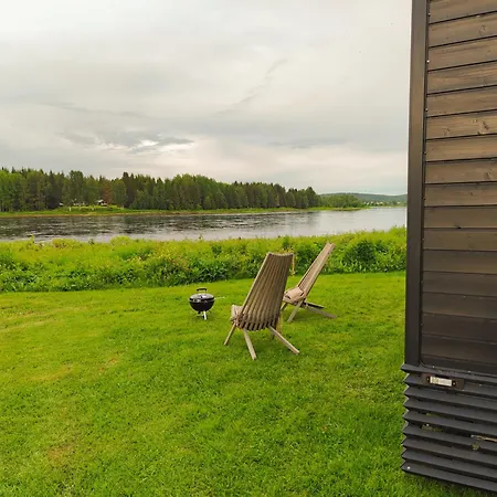 Huoneisto Landscape 2 Riverside With Sauna Wifi Bbq Terrace And Small Kitchen